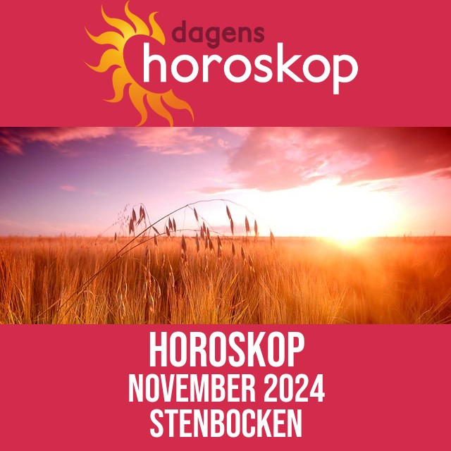 Stenbocken: Horoskop  November 2024
