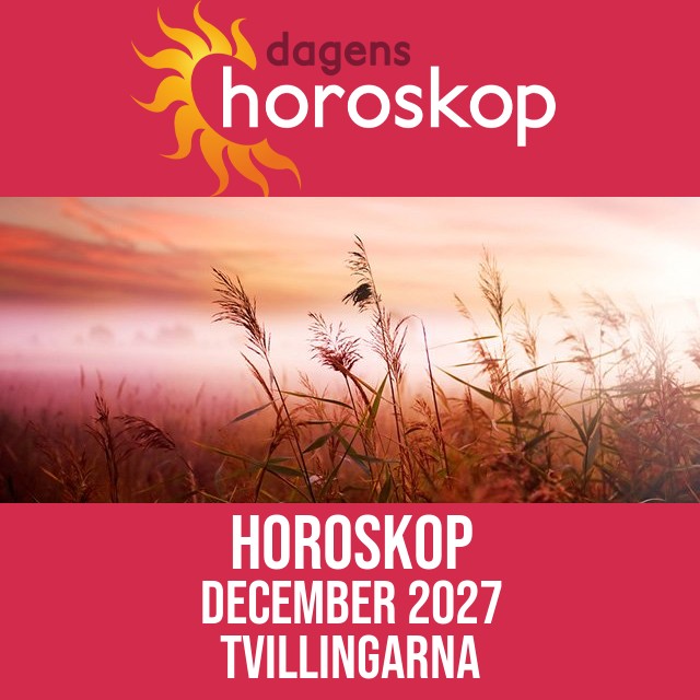 Tvillingarna: Horoskop December 2027