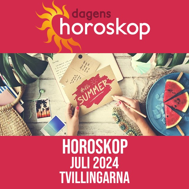 Tvillingarna: Horoskop Juli 2024