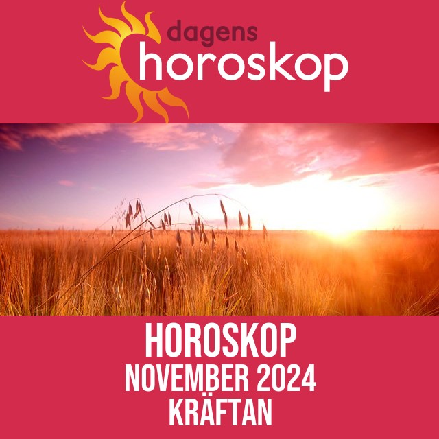 Horoskop November 2024 för Kräftan