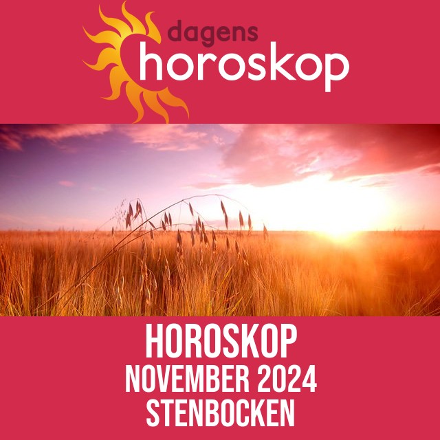 Horoskop November 2024 för Stenbocken