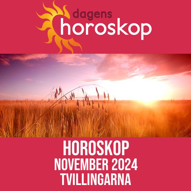 Horoskop November 2024 för Tvillingarna