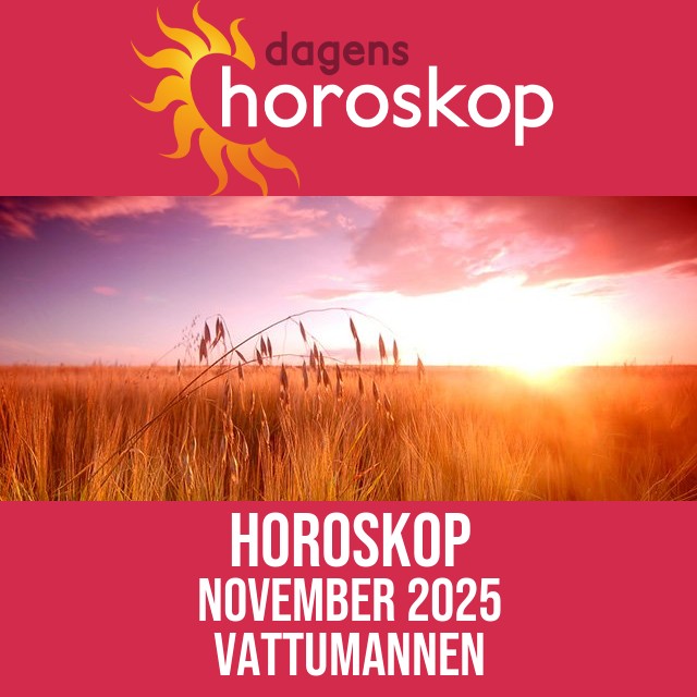 Vattumannen: Horoskop November 2025