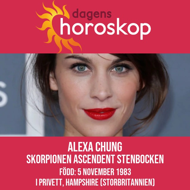 Utforska Alexa Chungs Skorpionens Astrologi