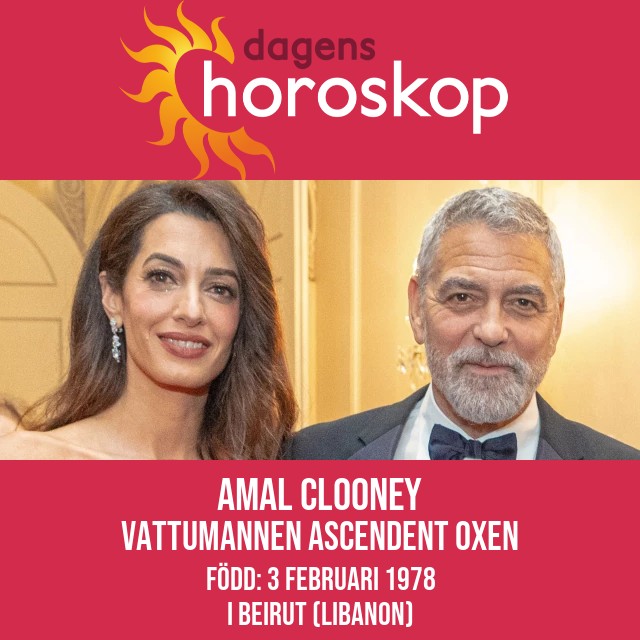 Amal Clooneys astrologiska insikter om Vattumannen