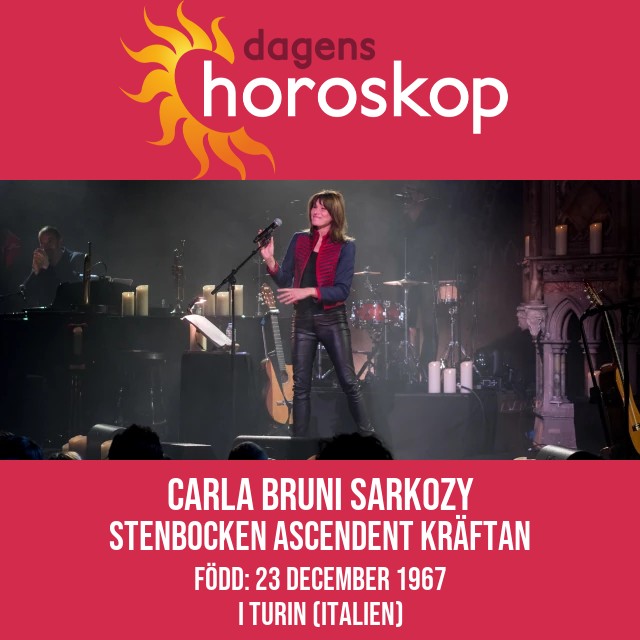 Förståelse av Carla Bruni Sarkozys Stenbocksegenskaper