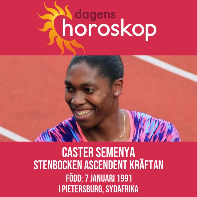 Caster Semenyas astrologi för Stenbocken förklarad