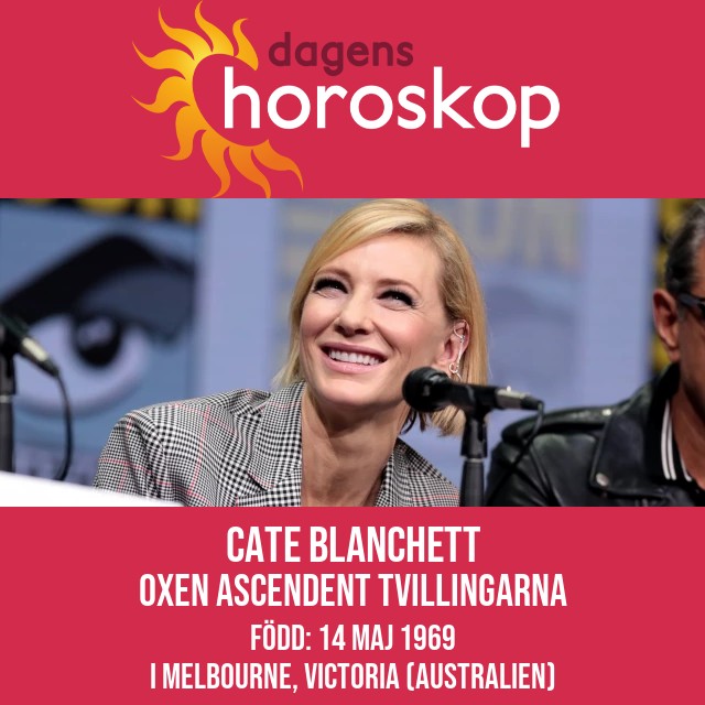 Cate Blanchetts astrologiska porträtt: Egenskaper hos Oxen