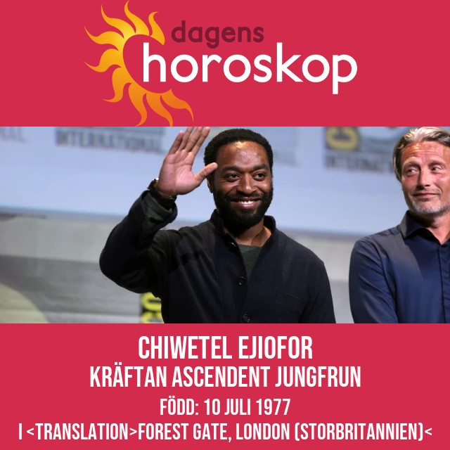 Chiwetel Ejiofors cancerbesked undersöks