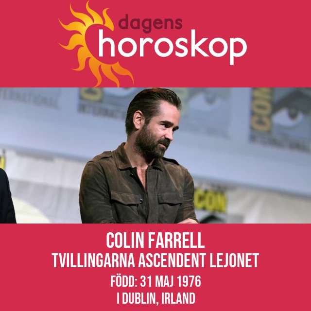 Colin Farrells insikter om tvillingastrologi