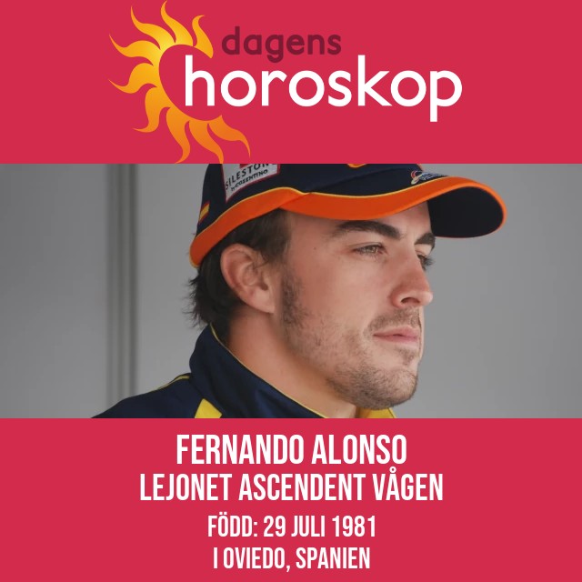 Astrologi för Fernando Alonso: En Leos kosmiska resa