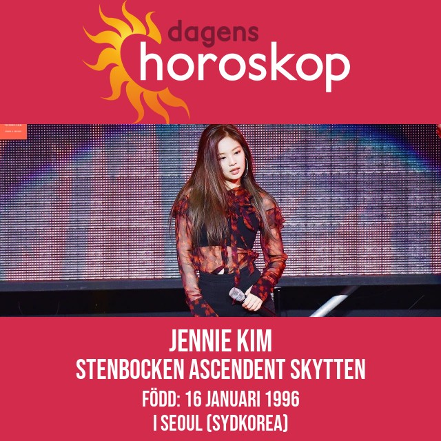 Jennie Kims astrolgiska porträtt för Stenbocken