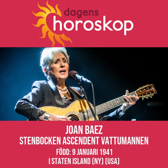 Joan Baez insikter om astrologi för Stenbocken