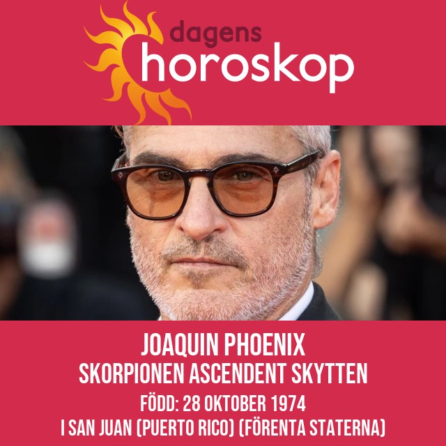 Joaquin Phoenixs astrologiska inflytande som Skorpionen