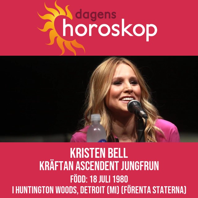 Kristen Bells astrologiska porträtt som Kräfta