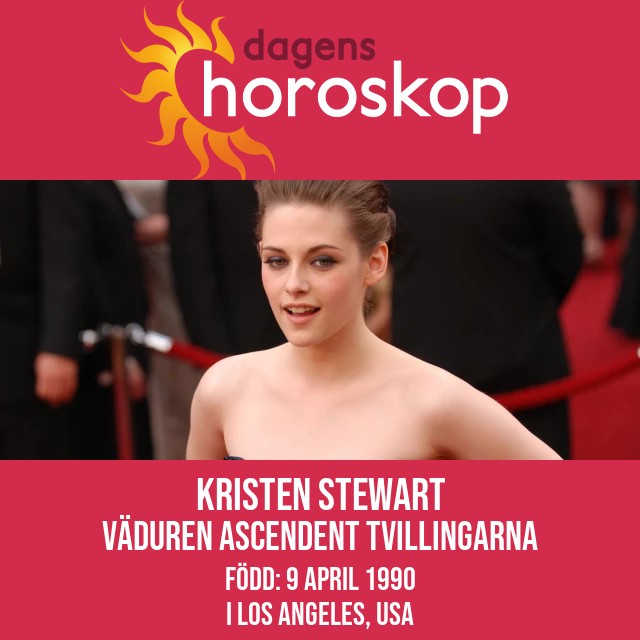 Kristen Stewarts astrologiska profil för Väduren