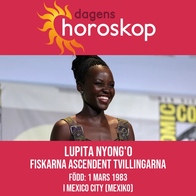 Lupita Nyong\'os astrologiska porträtt som Fiskarna