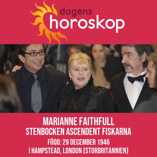 Marianne Faithfull: Den astrologiska kopplingen till Stenbocken