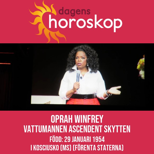 Oprah Winfreys astrologiska porträtt för Vattumannen