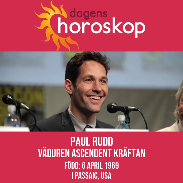 Paul Rudds astrologiska porträtt som Väduren