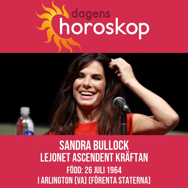 Sandra Bullocks astrologiska porträtt: Lejonets påverkan