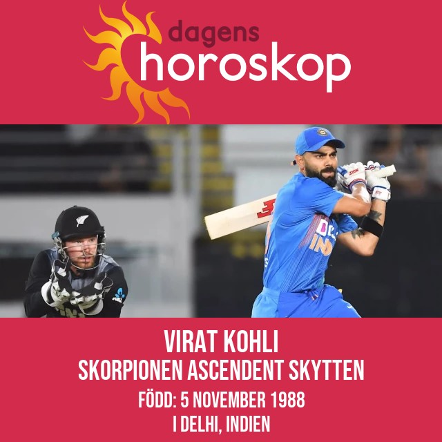 Virat Kohli: Astrologisk påverkan av Skorpionen