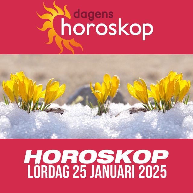 Daglig horoskop för Lördag 25 Januari 2025