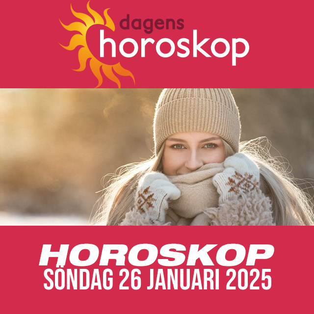 Daglig horoskop för Söndag 26 Januari 2025